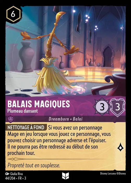 Balais magiques - Plumeau dansant (44/204) - Inhabituelle - Cold Foil