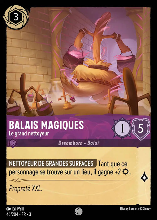 Balais magiques - Le grand nettoyeur (46/204) - Commune - Cold Foil