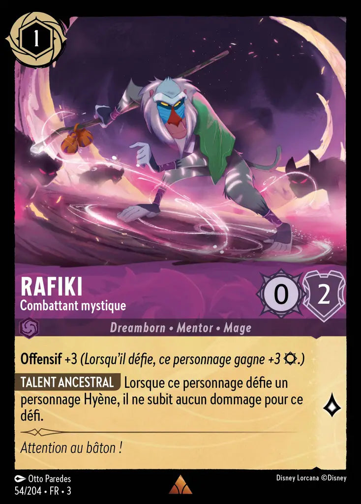 Rafiki - Combattant mystique (54/204) - Rare - Cold Foil