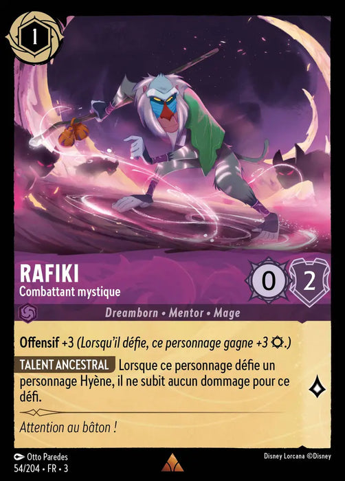 Rafiki - Combattant mystique (54/204) - Rare - Cold Foil