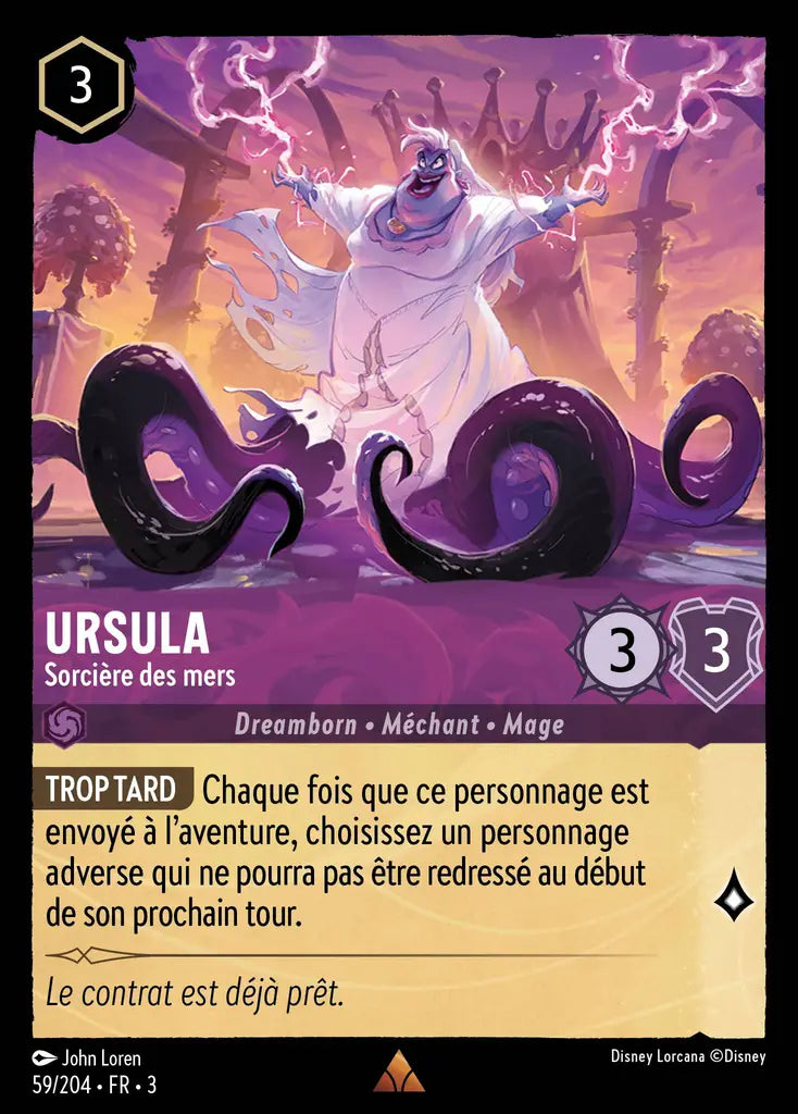 Ursula - Sorcière des mers (59/204) - Rare - Cold Foil