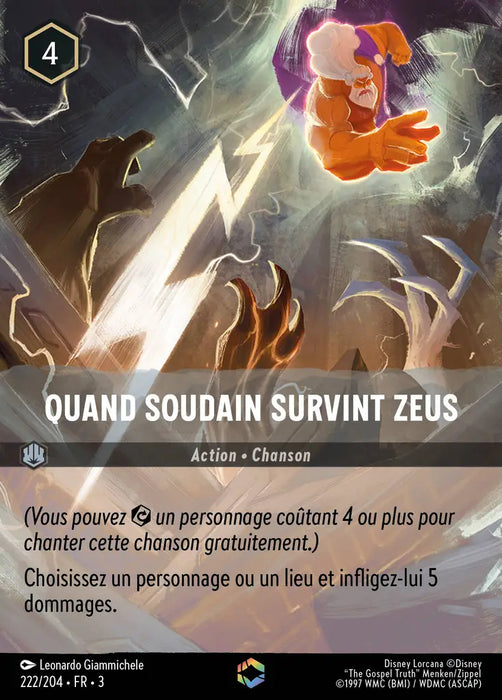 Quand Soudain Survint Zeus (Enchantée) (222/204) - Enchantée - Holofoil