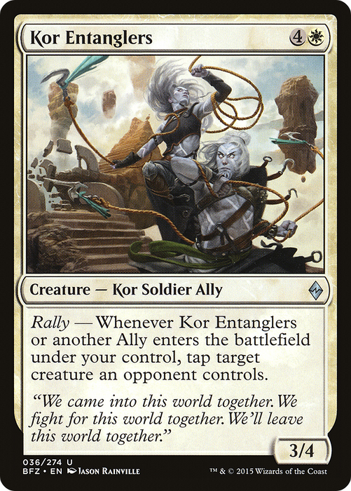 Kor Entanglers (BFZ-036) - uncommon - Foil