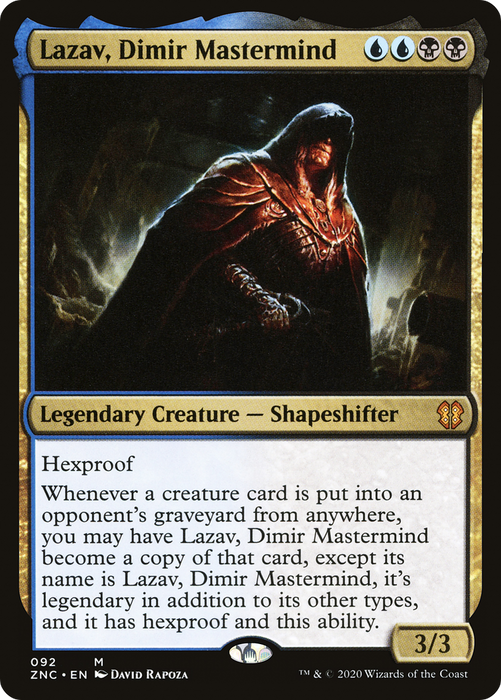 Lazav, Dimir Mastermind (ZNC-092) - mythic