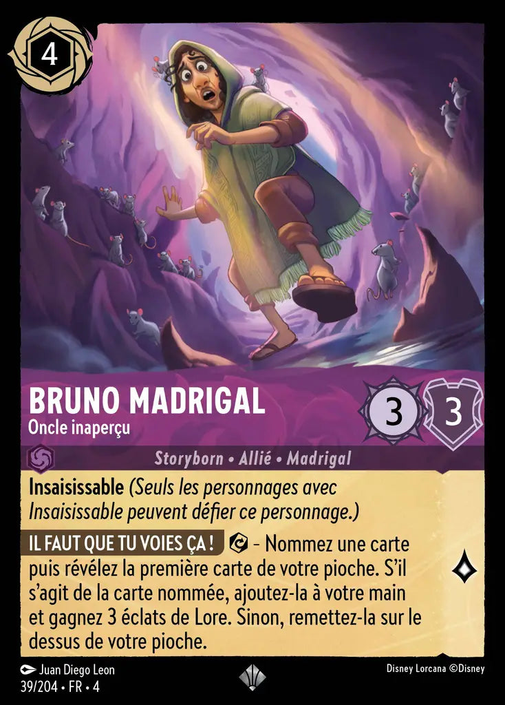 Bruno Madrigal - Oncle Inaperçu (0/204) - F - Très Rare - Cold Foil
