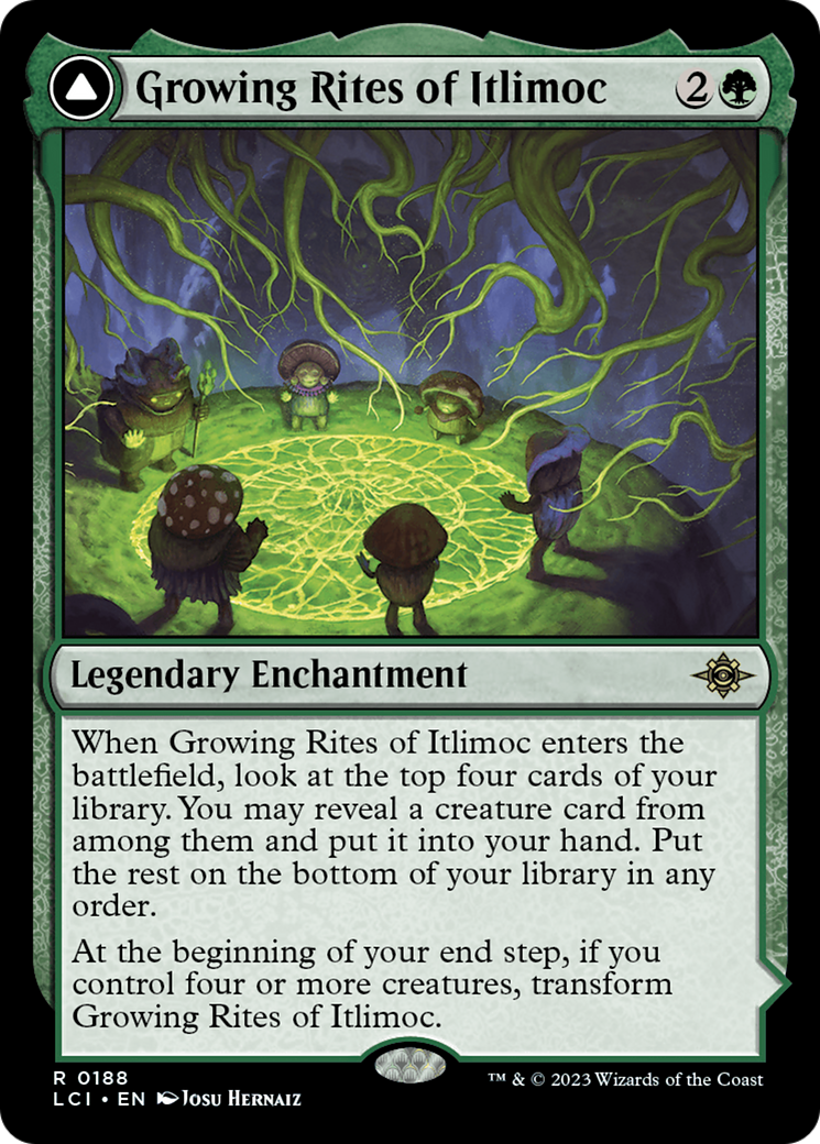 Growing Rites of Itlimoc // Itlimoc, Cradle of the Sun (LCI-188) - rare - Foil