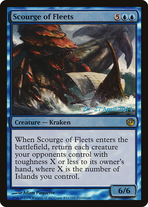 Scourge of Fleets (PRE-51★) - rare - Foil