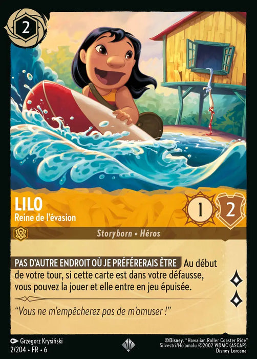 Lilo - Reine de l'évasion (2/204) - Très Rare - Cold Foil