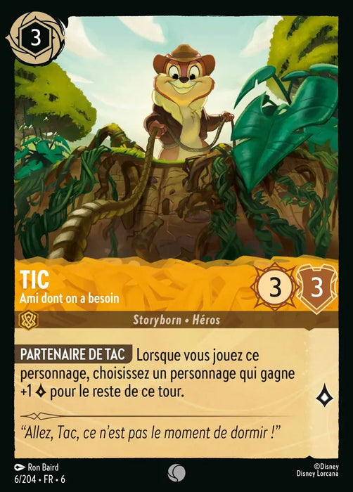 Tic - Ami dont on a besoin (6/204) - Commune - Cold Foil