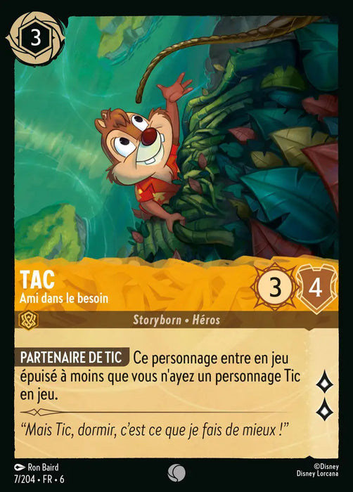 Tac - Ami dans le besoin (7/204) - Commune - Cold Foil