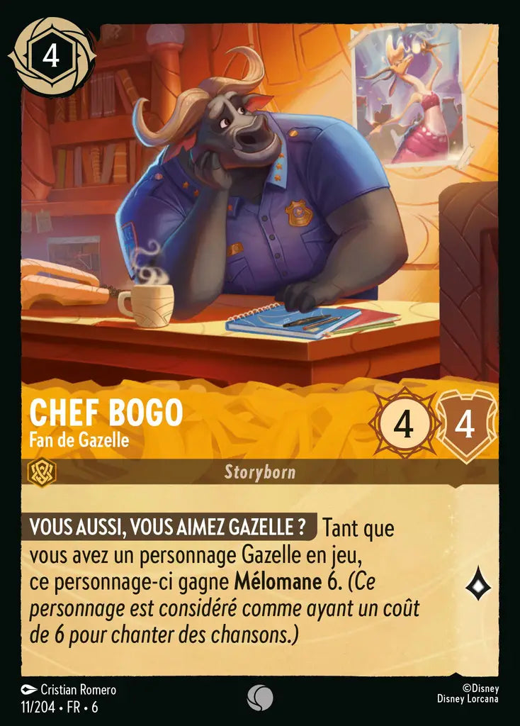 Chef Bogo - Fan de gazelle (11/204) - Commune - Cold Foil