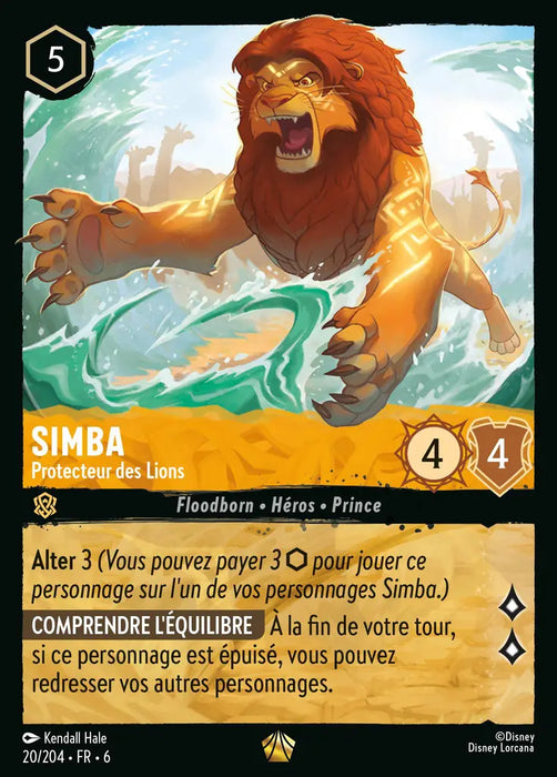 Simba - Protecteur des Lions (20/204) - Légendaire