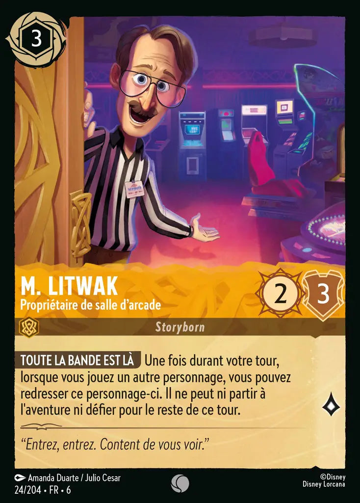 M. Litwak - Propriétaire de la salle d'arcade (24/204) - Commune
