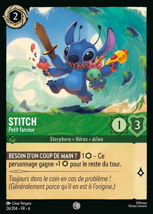 Stitch - Petit farceur (26/204) - Commune - Cold Foil
