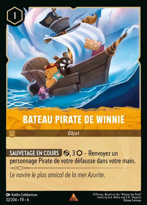 Bateau pirate de Winnie (32/204) - Rare - Cold Foil