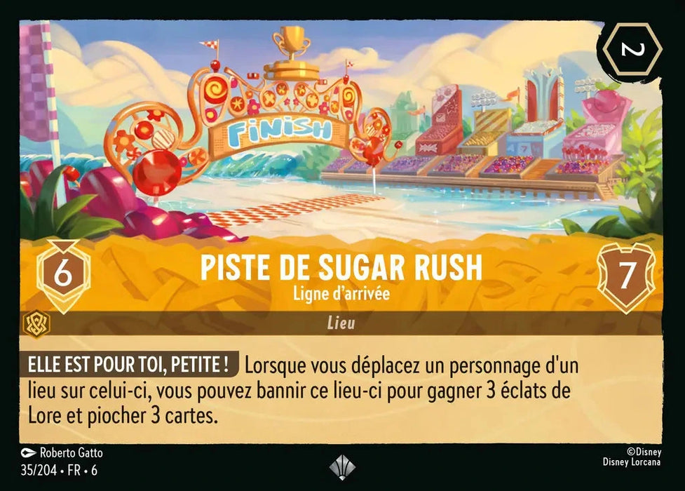 Piste de Sugar Rush - Ligne d'arrivée (35/204) - Très Rare