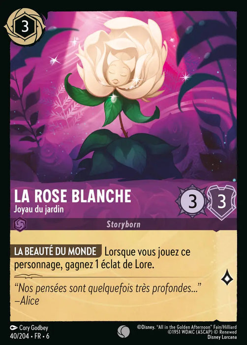 La Rose Blanche - Joyau du jardin (40/204) - Commune