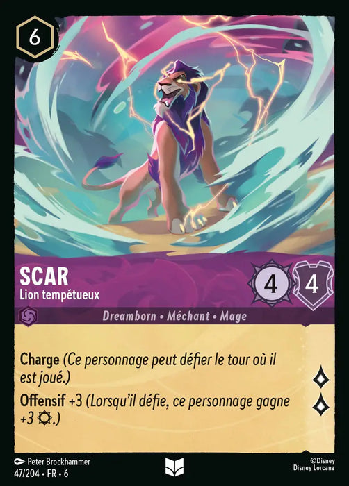 Scar - Lion tempétueux (47/204) - Inhabituelle - Cold Foil