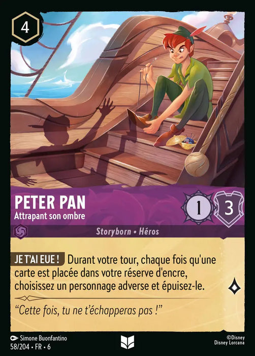Peter Pan - Attrapant son ombre (58/204) - Inhabituelle - Cold Foil
