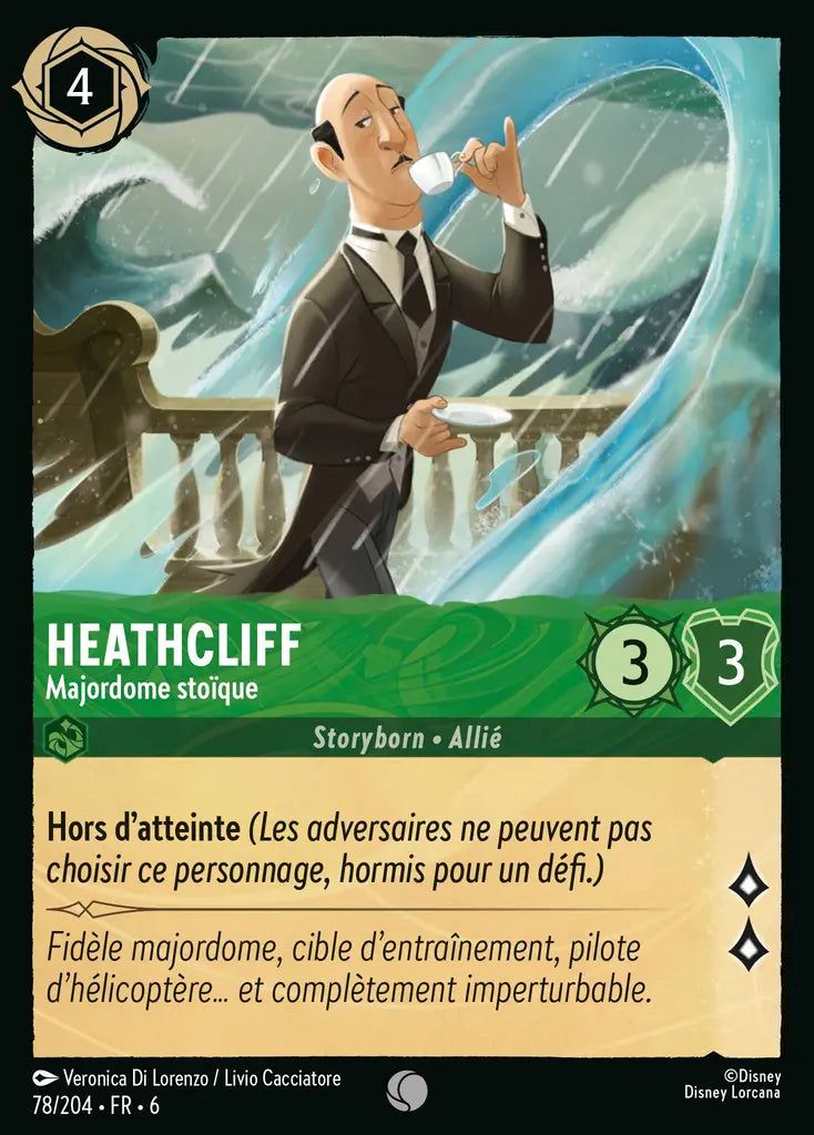 Heathcliff - Majordome stoïque (78/204) - Commune - Cold Foil