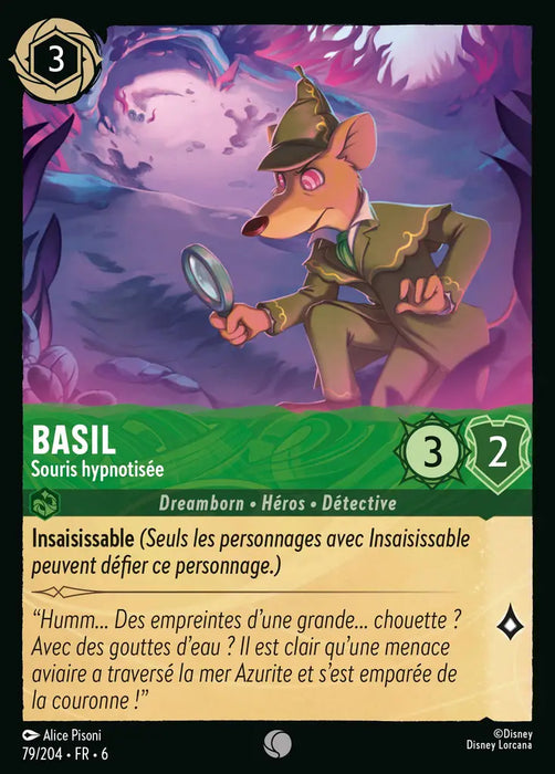 Basil - Souris hypnotisée (79/204) - Commune - Cold Foil