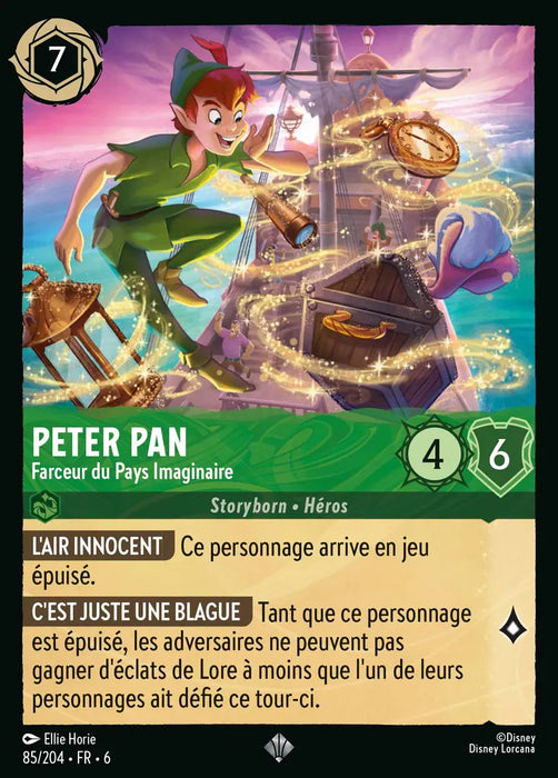 Peter Pan - Farceur du Pays Imaginaire (85/204) - Très Rare - Cold Foil