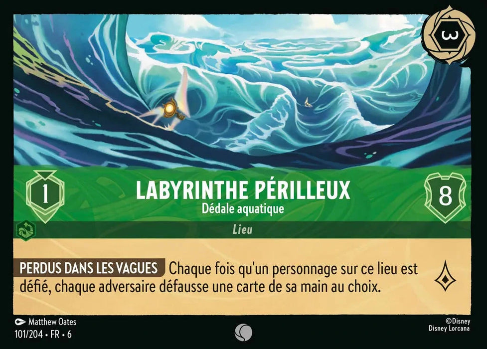 Labyrinthe périlleux - Dédale aquatique (101/204) - Commune - Cold Foil