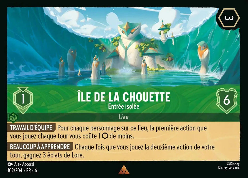 Île de la Chouette - Entrée isolée (102/204) - Rare - Cold Foil