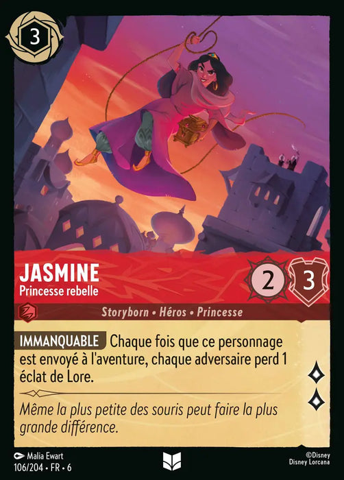 Jasmine - Princesse rebelle (106/204) - Inhabituelle - Cold Foil