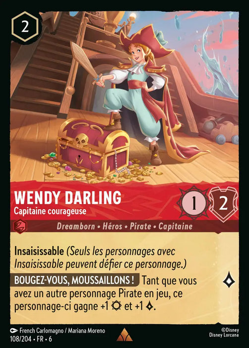 Wendy Darling - Capitaine courageuse (108/204) - Rare