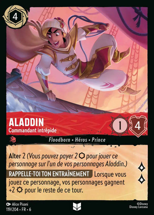 Aladdin - Commandant intrépide (119/204) - Inhabituelle - Cold Foil