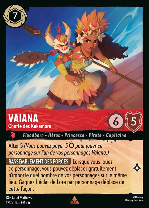 Vaiana - Cheffe des Kakamora (121/204) - Rare - Cold Foil