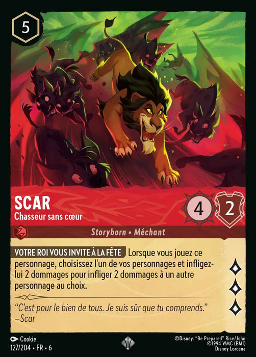 Scar - Chasseur sans coeur (127/204) - Très Rare - Cold Foil