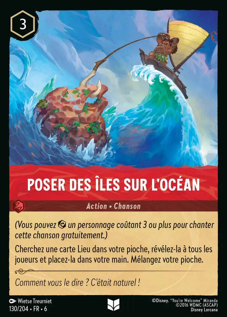 Poser des îles sur l'océan (130/204) - Inhabituelle - Cold Foil