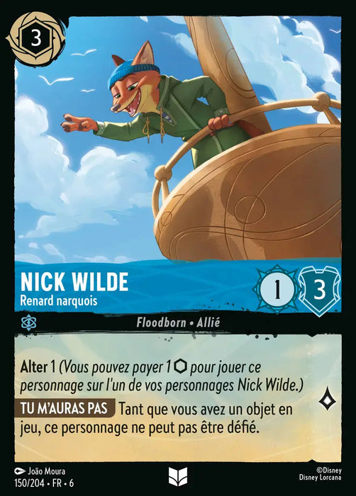 Nick Wilde - Renard narquois (150/204) - Inhabituelle - Cold Foil