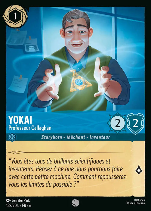 Yokai - Professeur Callaghan (158/204) - Commune - Cold Foil