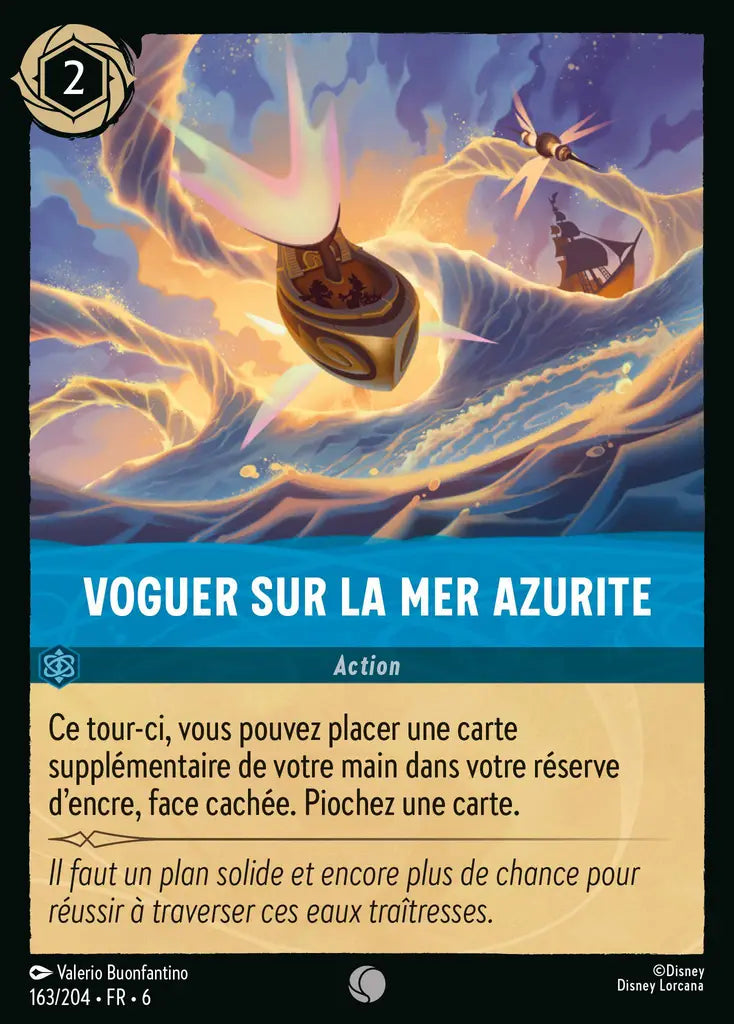 Voguer sur la Mer Azurite (163/204) - Commune - Cold Foil