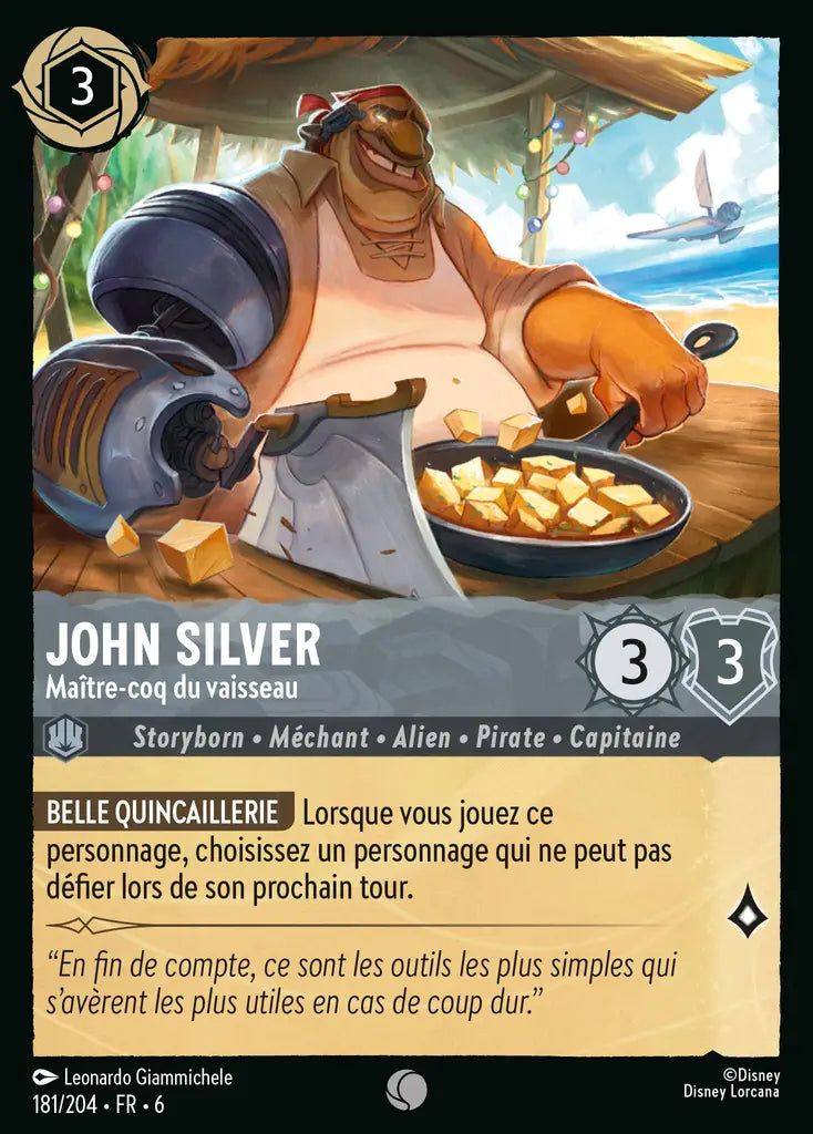 John Silver - Maître-coq du vaisseau (181/204) - Commune
