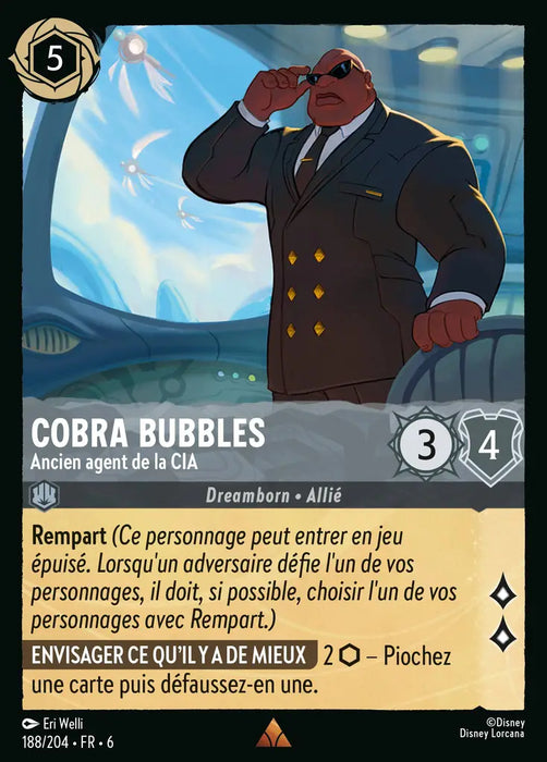 Cobra Bubbles - Ancien agent de la CIA (188/204) - Rare - Cold Foil