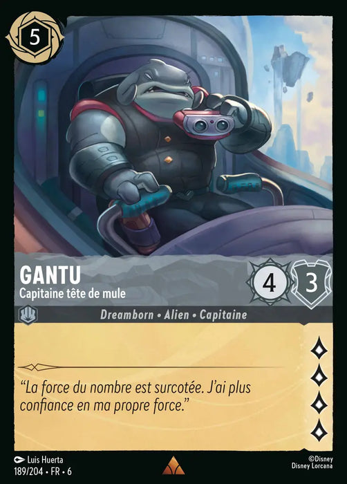 Gantu - Capitaine tête de mule (189/204) - Rare - Cold Foil