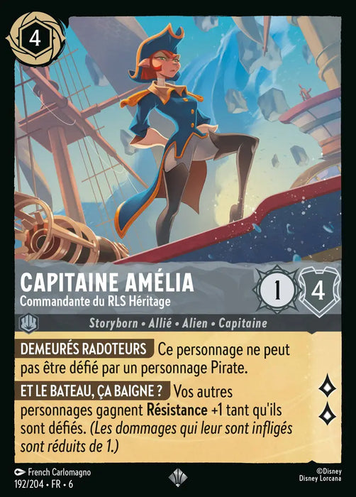 Capitaine Amélia - Commandante du RLS Héritage (192/204) - Très Rare