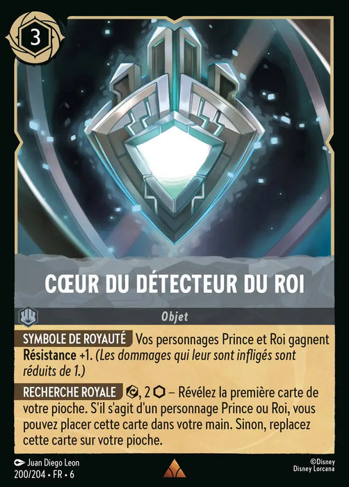 Coeur du détecteur du Roi (200/204) - Rare - Cold Foil