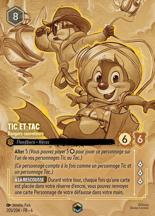 Tic et Tac - Rangers-sauveteurs (Enchantée) (205/204) - Enchantée - Holofoil