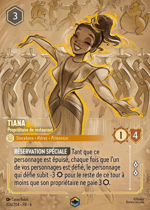 Tiana - Propriétaire de restaurant (Enchantée) (206/204) - Enchantée - Holofoil