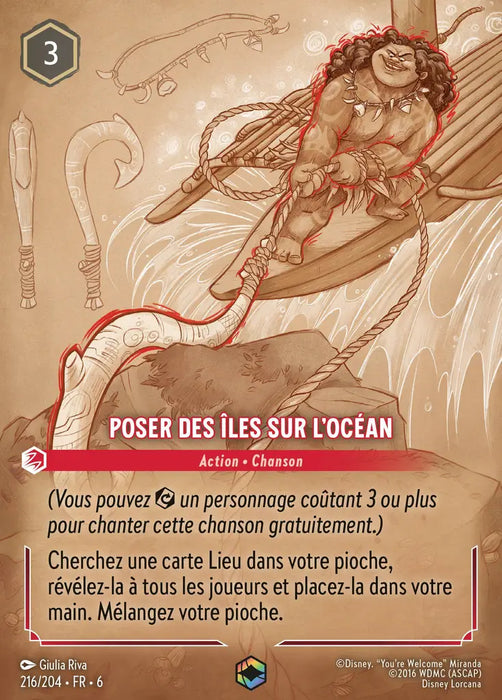 Poser des îles sur l'océan (Enchantée) (216/204) - Enchantée - Holofoil