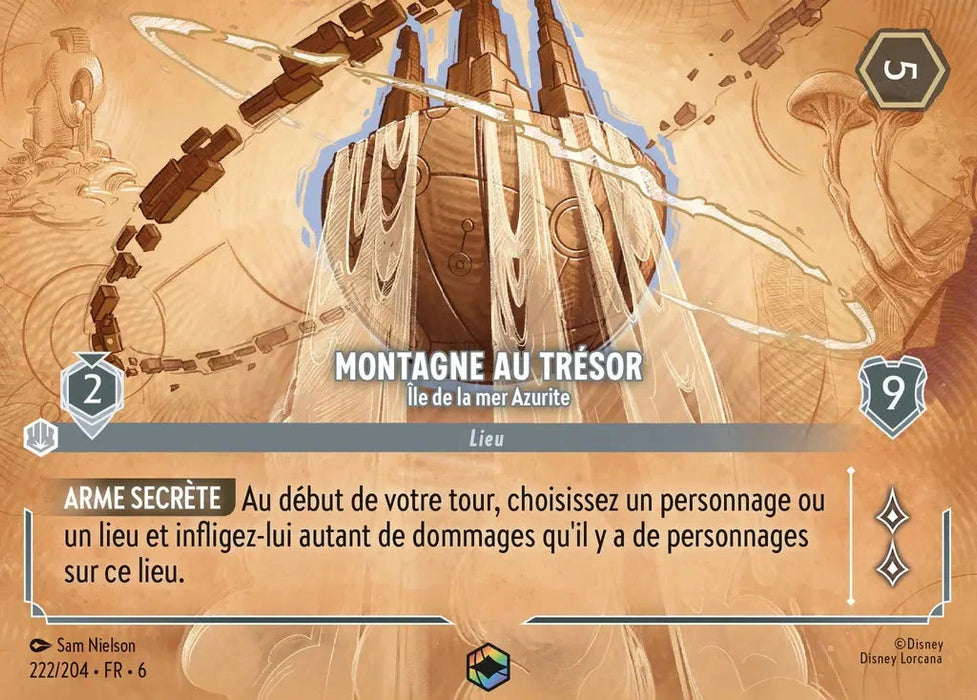 Montagne au trésor - Île de la mer Azurite (Enchantée) (222/204) - Enchantée - Holofoil