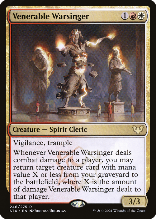 Venerable Warsinger (STX-246) - rare - Foil