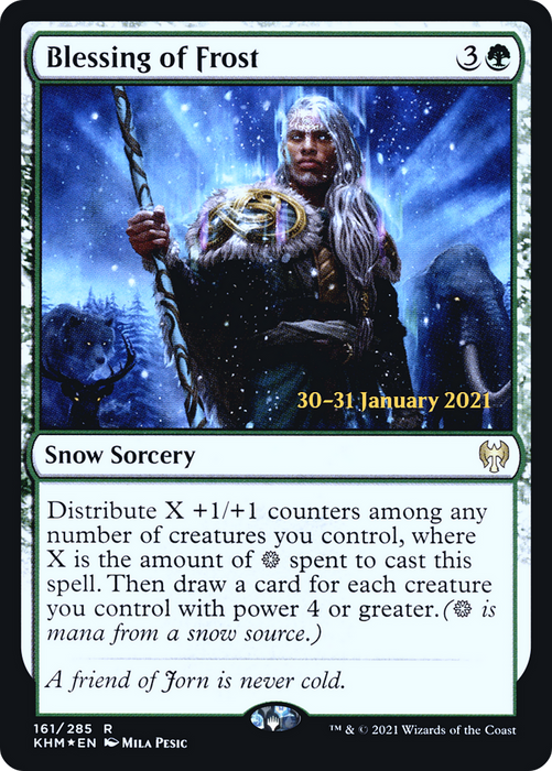 Blessing of Frost (PRE-161S) - rare: (snow) - Foil