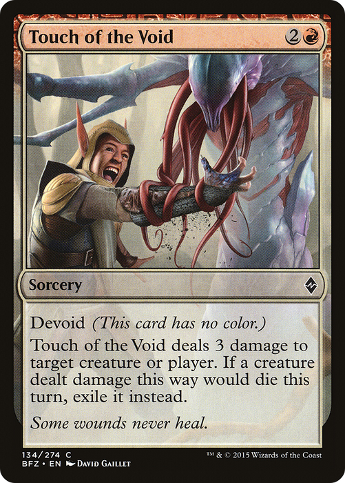 Touch of the Void (BFZ-134) - common: (devoid)
