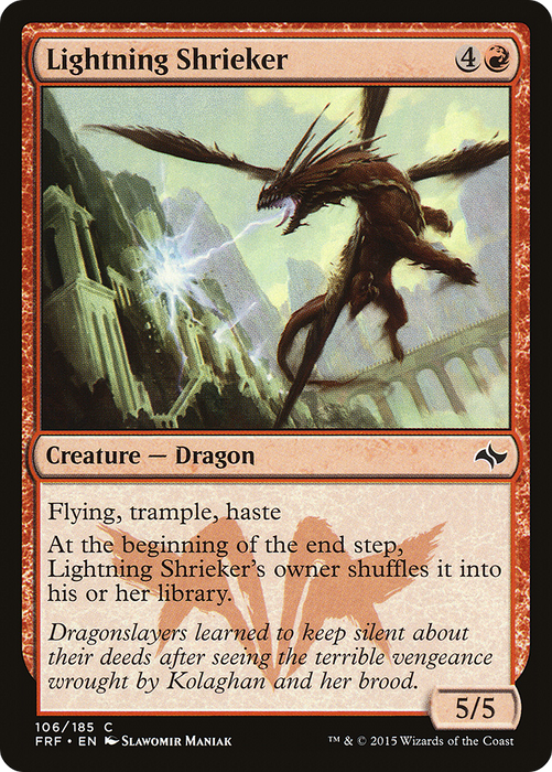 Lightning Shrieker (FRF-106) - common - Foil